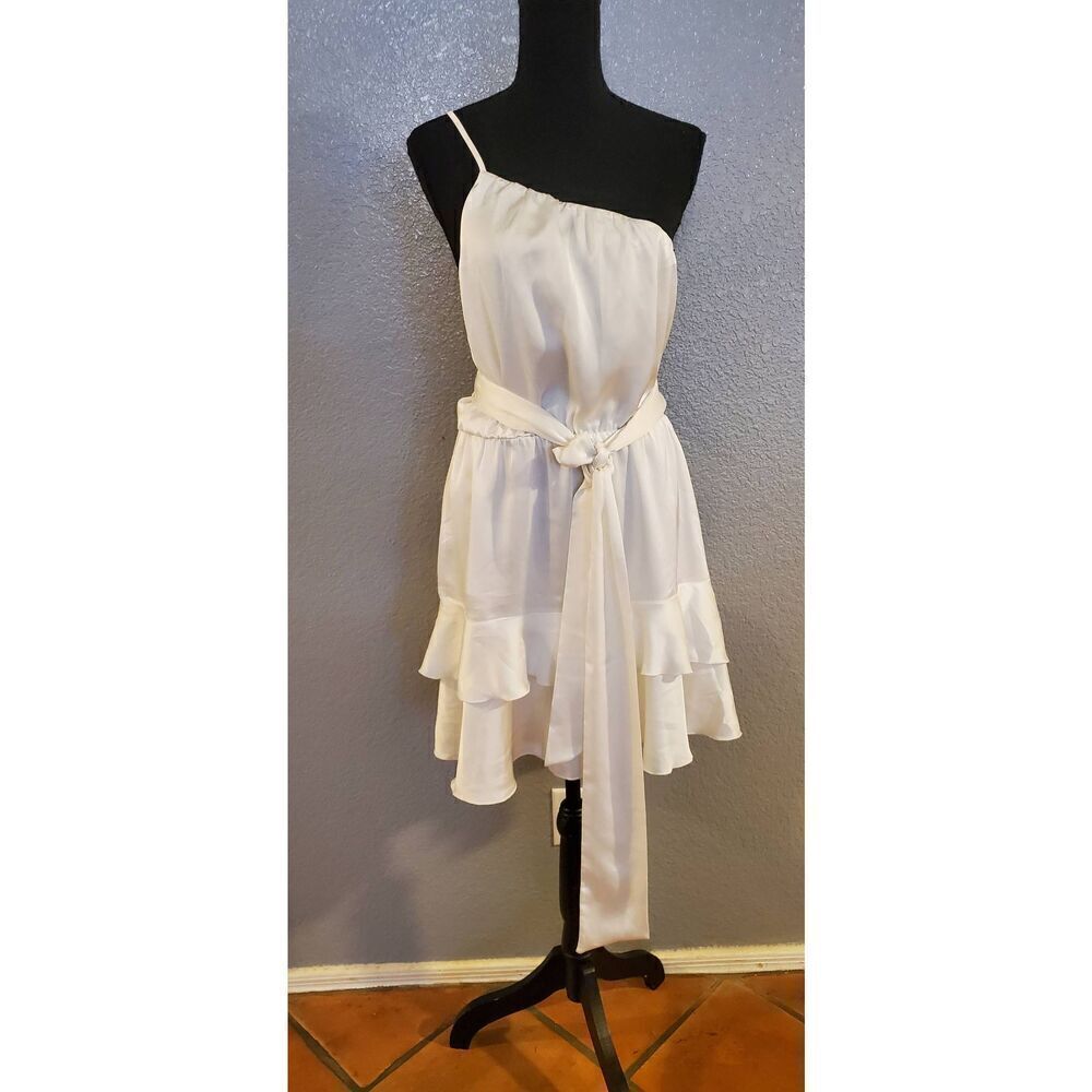 Show Me Your MuMu White Ruffle Dress - Picture 4 of 10